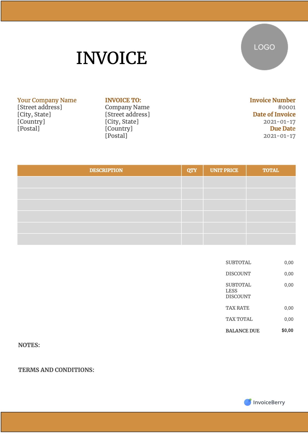 Free Invoice Templates